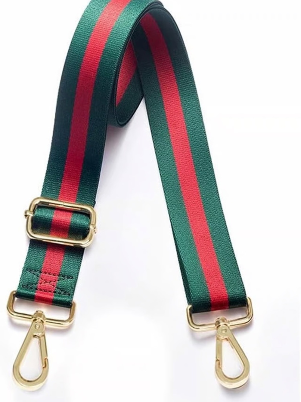 Purse Strap Replacement Crossbody Handbag Stripe Wide Adjustable Golden buckle